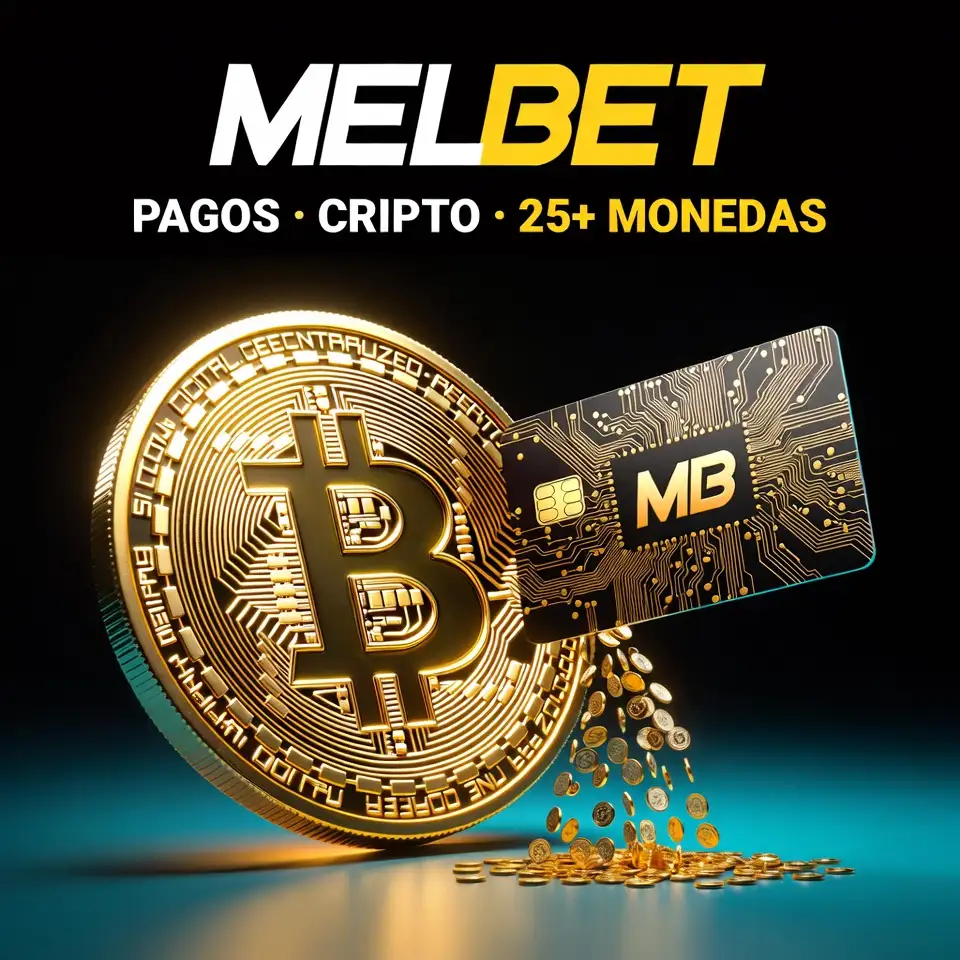 Melbet pagos deposito retiro Bitcoin dorado moneda billetera oscuro neon